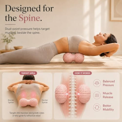 Massage Ball Set Peanut Ball 3.35"Fascia Ball for Foot Handle Ball for Back