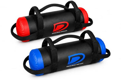 Vinyl Sandbag Workout Training Power Bag with Handles & Zipper | Weight Lifting, Running, Weight Adjustable Fitness Powerbag, Crossfit Exercise Powerlifting and Functional Gym Workout Unfilled