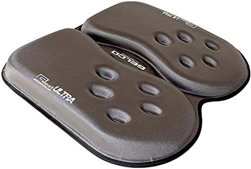 GSeat Ultra Orthopedic Gel and Foam Seat Cushion (Gray) – for Coccyx, Back, Tailbone, Prostate, Postnatal, and Sciatica Pain/Discomfort – Office, Car, Chair, Travel - color: Gray