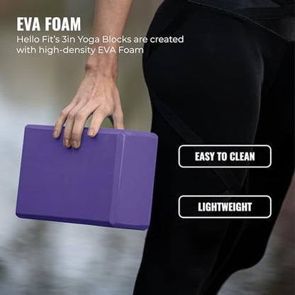 3in Foam Bulk Yoga Blocks, 10 Pack - color: Purple