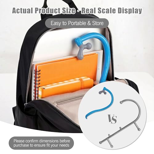 Portable Self Massage Tool - Portable Trigger Point Therapy for Back and Neck, 7.21*14in Lower Back Massager, Myofascial Release Tool & Deep Tissue Muscle Massage Stick, Shoulder Leg Feet Blue - color: Blue