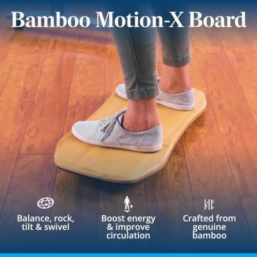UPLIFT DESK Motion-X Balance Board - 27" Ergonomic Wobble Board for Standing Desks, Anti-Fatigue Support for Core Engagement & Stability - style: Motion-X