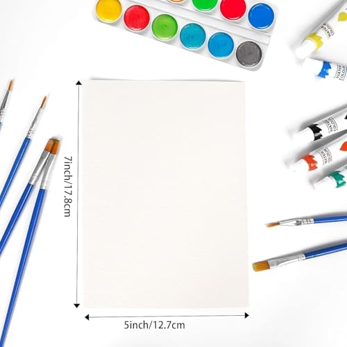 120 Sheets Watercolor Paper Bulk,140 lb/300 GSM Cold Press Thick Water Color Paper Pad,Artist Painting Drawing Paper, Art Supplies for Kids Students Artists