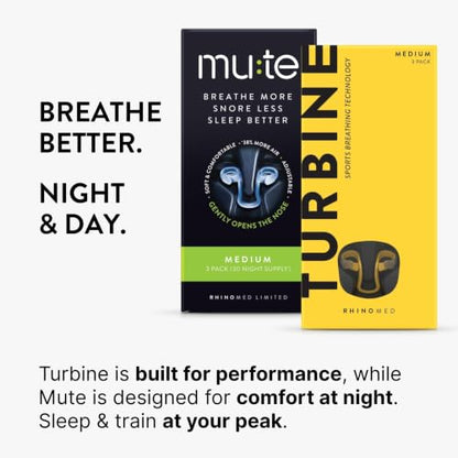 Rhinomed Turbine Sport Nasal Dilators, 38% More Air, Small - 3 Pack - style: 3 Pack Small