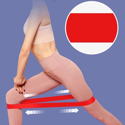 5 Pack Elastic Resistance Bands Set for Hip & Leg Workouts - Multi-Level Loop Exercise Bands for Home Gym, Yoga, Pilates & Strength Training