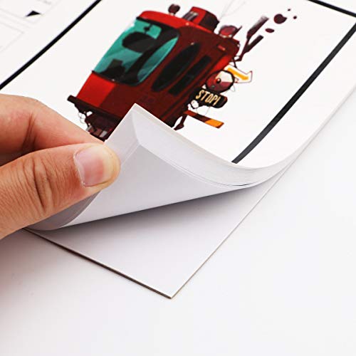 BOXUN Premium 50 Sheets Sketch Marker Paper Pad, Bleedproof Artist Drawing Paper, 8.27 x 11.69 Inch