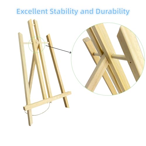Adjustable Portable Tabletop Easel Stand for Painting, Wooden Art Easel, Painting Easel for Canvas and Sign Display – Sturdy, Versatility Art Easel for Painting Parties (15.7"X8.9"X1.18") - size: 15.7"X8.9"X1.18"