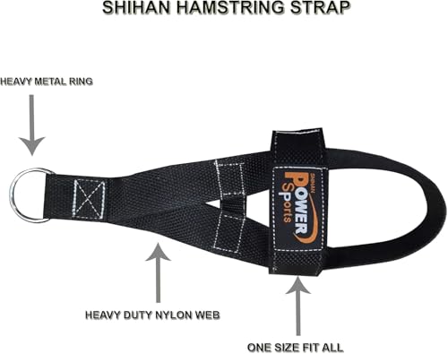 Hamstring Strap Ankle/Foot Shoe Strap -Ring Cable Gym Machine Attachment for Men/Women Yoga, Pilates, Ideal for Foot Therapy Rehab