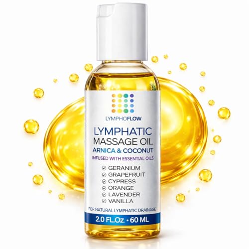 Lymphatic Drainage Massage Oil for Massage Therapy, Arnica & Coconut, 2 Oz - size: 2 Fl Oz (Pack of 1)