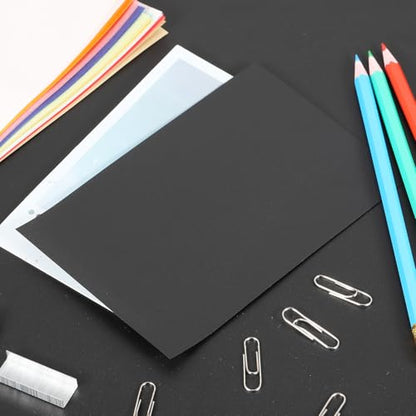 PATIKIL 100 Sheets Vellum Paper 4x6 Black | Vellum Paper Printable Translucent Paper 100GSM for Invitations Printing - color: Black
