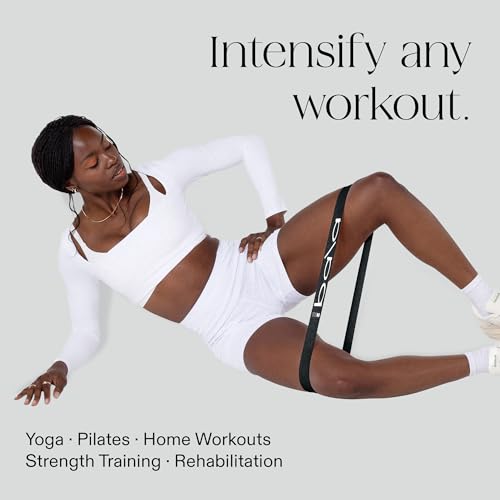 Bala Bands Resistance Bands, Elastic Booty Bands for Home Workouts, 5 Pack - color: Charcoal