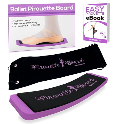 Zenmarkt Turning Board for Dancers, Cheerleaders, Gymnasts, Ice Skaters - color: Bright Purple