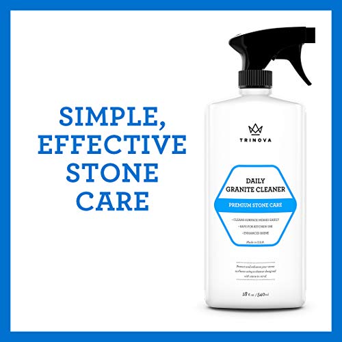 TriNova Granite Cleaner & Polish Gallon Refill, 128 fl oz | pH-neutral granite, marble, quartz and sealed-stone gallon refill. - style: 1 Gallon