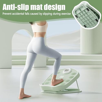 Slant Board Calf Stretcher, Adjustable Incline Stretching Board with Non-Slip Base, Leg Slimming Board for Foot Leg Hamstring Knees Ankle Heel Stretching Training