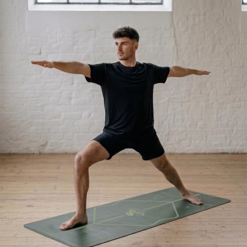 Liforme Jivamukti Yoga Mat - Revolutionary Alignment Design, Advanced Grip
