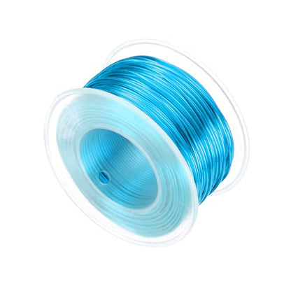HARFINGTON 20 Gauge Aluminum Craft Wire 0.8mm 98.5ft Flexible Bendable Anodized Metal Jewelry Sculpting Wire for Jewelry Making Modelling Craft DIY, Bright Blue - color: Bright Blue, size: 30M x 0.8mm
