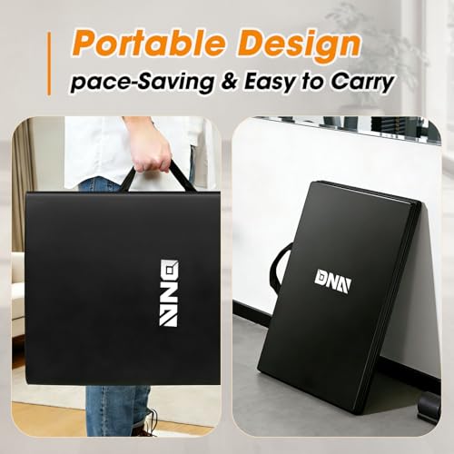 DNA Motoring Foldable Soft Kneeling Pad Mat Extra Thick Foam Knee Pad Mat Water Resistant 43 X 17.7 X 1.6 in for Auto Maintenance, Gardening, Baby Bath, Yoga, w/Handles, TOOLS-00501