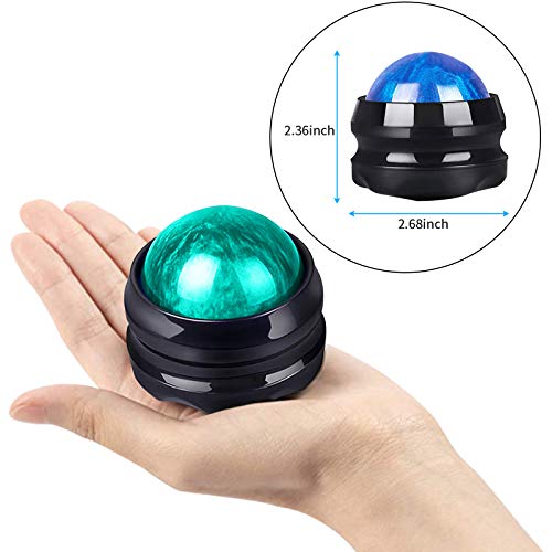 WOVTE Massage Ball, Lacrosse Balls, Self Massage Tool for Sore Muscles, Shoulders, Neck, Back, Foot, Body, Deep Tissue, Trigger Point, Muscle Knots, Yoga and Myofascial Release - color: Multi-colored