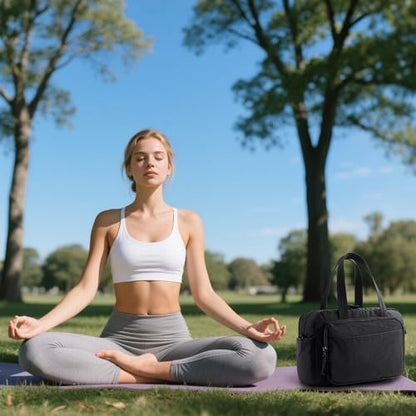 mini gym bag for women, travel duffel bag with wet pockets and Shoe Compartment,Lightweight carry on weekender duffel, water resistant,for sports,yoga,dance,blue - color: blue