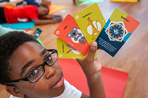 Yugo Yoga Cards for Kids & Families - Award Winning - Interactive Yoga Card Game with Yoga Poses, Balance, Movement & Mindfulness Activities
