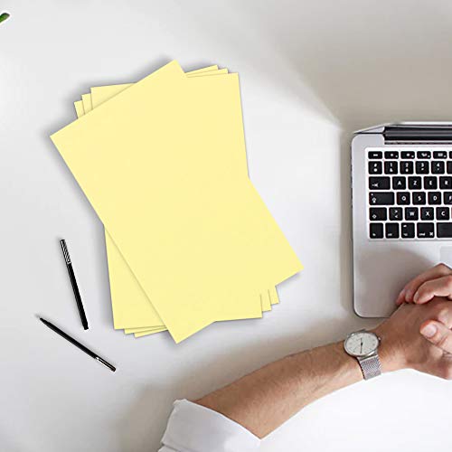 JAM PAPER Extra Heavy Weight 110lb Cardstock - 11 x 17 - Tabloid Coverstock - Canary Yellow - 50 Sheets/Pack - color: Canary, size: 11" x 17"
