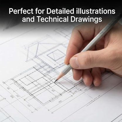 12 Pieces Graphite Sketching Pencils Set (8B-4H), Sketch Pencils for Drawing, Shading and Drafting, Art Supplies Kit for Artists, Adults - style: 12 Pcs