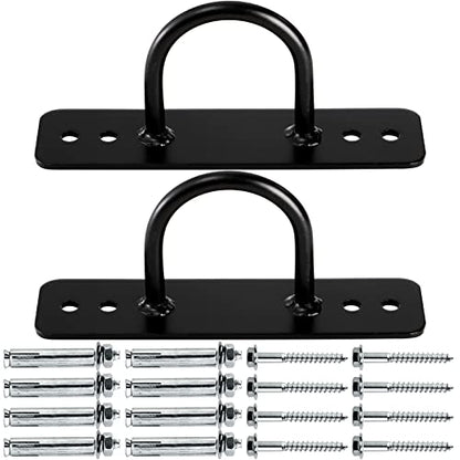 Lyellfe 2 Pack Battle Rope Anchor, Heavy Duty Wall Ceiling Mount Bracket