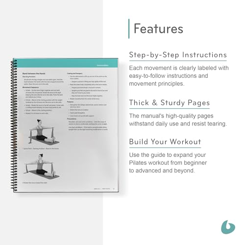 Balanced Body Mat and Bands Guide, Pilates Mat and Bands Guide for Workout Equipment, Exercise Manual for Home Gym or Studio Use - size: Mat and Bands
