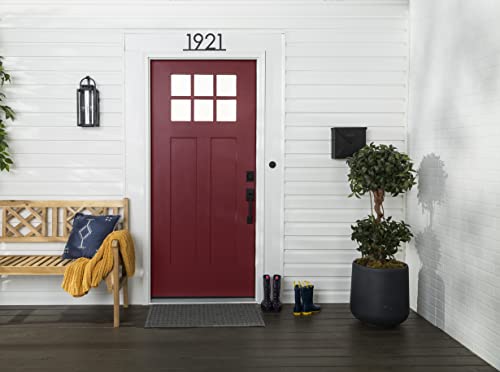 Rust-Oleum 369385 Advanced Dry Door & Trim Paint, Quart, Satin Cranberry - color: Satin Cranberry