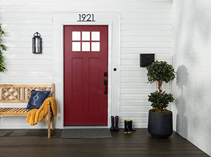 Rust-Oleum 369385 Advanced Dry Door & Trim Paint, Quart, Satin Cranberry - color: Satin Cranberry