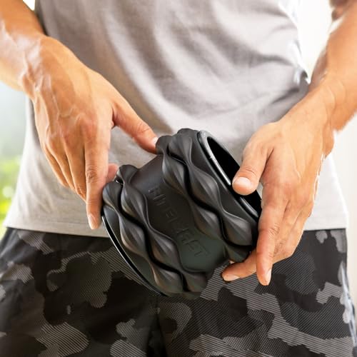 FitBeast Back Roller, Back Wheel Foam Roller - Targeted Muscle Roller for Deep Tissue Massage, Back Stretcher - color: Black, size: 6''