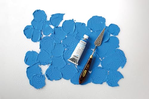 Schmincke Norma Blue natural green earth 120 ml, 21 519 012 | finest water-based artist oil paints, highly pigmented, lightfast, vegan - style: natural green earth