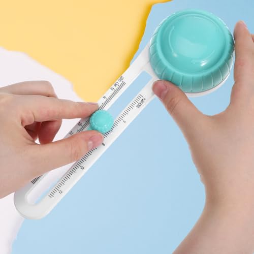 Portable Paper Circle Cutter, Adjustable Craft Cutting Tools Cardboard Circle Cutter Replaceable Blades Compass Cutting for Paper Crafts Scrapbooking, Diameter 4'' to 12.5''