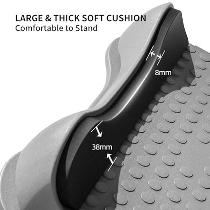 PROIRON Slant Board, Adjustable Calf Stretch Board, Thick Heel Pad for Comfort Stretching, Calf Stretcher Incline Board, Anti Slip Surface & Base for Safe Exercise, Ankle Heel Mobility, 10"x10" - color: Gray
