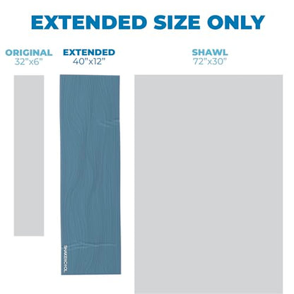 SHAKEitCOOL Extended Size Cooling Towel – Be Cool in Style - Heat Relief, Soft, Lightweight, Sun Protection, Easy Clean - Perfect for Biking, Hiking, Running, Yoga, Golf, Gardening - Steel Wave M - color: Steel Wave