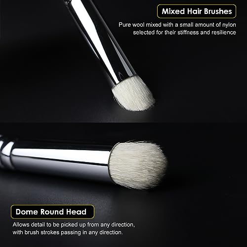 GACDR Dry Brush Miniature Painting, 5 Sizes Drybrush Set for Miniature 40k Citadel Model Paint,Hobby Detail Paint Brushes | drybrush set with soft goat hair blend for miniature painting, tabletop terrain, acrylic hobby painting and dry brushing