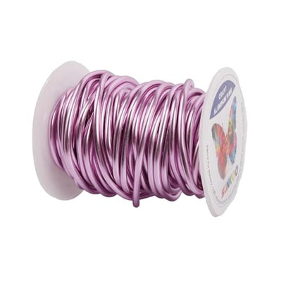 Aluminum Craft Wire,8 Gauge (3mm) Light Pink Bendable Wire,32 Feet Continuous Roll for Jewelry Making,Sculpting,Floral & Armature Projects - size: 8 Gauge 32FT, style: Light Pink