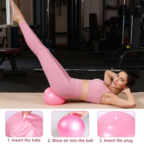 Pilates Kit for Home Workouts, Pilates Equipment Set with Ring, Ball, 5 Resistance Bands, Magic Circle Hoop, Gliding Discs, Compact Toning Fitness Essentials Starter Accessories Pilates Sets for Women