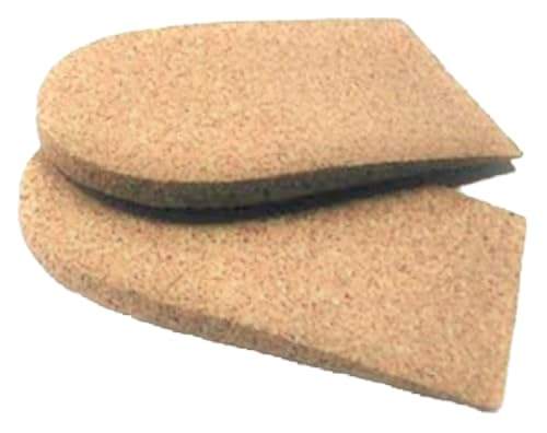 Heel Lift, 3/8 inch (9 mm) Rubber Cork, 1 Pair, Medium (2 1/2" Wide)
