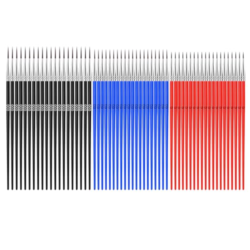 60Pcs Miniature Paint Brushes Set, Fine Detail Liner Brushes (Size 0/00/000), Tiny Paint Brushes Set, Micro Brushes for Acrylic, Watercolor, Scale Models (Red/Blue/Black)