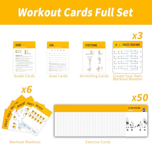 Bodyweight Fitness Planners, 62 Exercises Cards Deck Large Size 5" x 3.5" Fitness Cards for Women & Men, Beginner Fitness Guide to Training Exercises at Home or Gym (Bodyweight, Vol 3) - style: Bodyweight Vol3