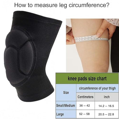 Knee Pads, Collision Avoidance Knee Sleeve for Men Women, Small/Medium | Garden, Gardening, House Cleaning, Construction Work, Dancing, Volleyball, Flooring, Climbing, Riding, Thick EVA Foam Padding - size: Small/Medium