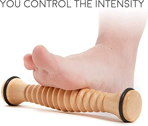 Body Back Wooden Foot Roller & Foot Star® Massage Ball Bundle for Foot Pain - style: Bundled