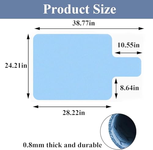 Non-Slip Pilates Reformer Mat Towel, Microfiber Sweat Cover with Silicone Dots, Extra Thick & Quick Dry for Reformer, Yoga, Home Gym Workout, Machine Protection & Hygiene - color: Blue