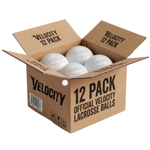Velocity Lacrosse Balls - 9가지 색상 선택 가능, 1, 2, 3, 6, 18, 60, 120 (케이스) 팩 - color: 화이트., size: 12 Balls, style: 연습용 공