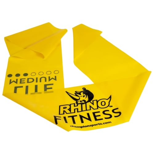 Champion Sports Resistance Therapy Stretch Flat Band - color: Yellow, size: 6 lbs