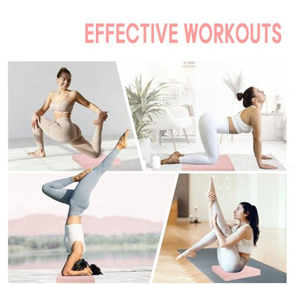 Exercise Balance Pad，Balance Foam Mat for Physical Therapy Equipment & Strength Stability Training, Slip Resistant Foam Mat for Yoga, Pilates, Meditation，Gardening knee pads - color: Pink