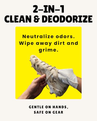 Sports Gear Cleaning & Deodorizing Mitts - 20 Count