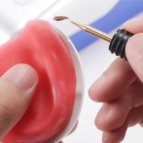 Dental Electric Wax Carver with Dual-Pen & 6 Wax Tips | Multi-Purpose Wax Carving Instrument for Waxing, Jewelry Wax Work，Dental Lab Equipment