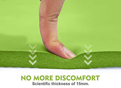 Ewedoos Yoga Knee Pad Cushion - Non-Slip Mat for Floor Exercises - Yoga Mat Accessory - color: Green